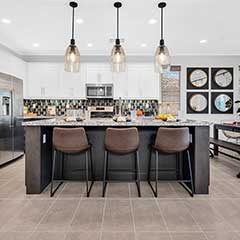 Residence 1 kitchen island.