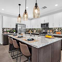 Residence 1 kitchen island.